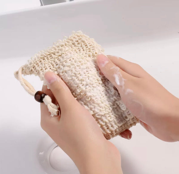 2 Large Half Bars & Exfoliating Soap Bag ~ FREE SHP