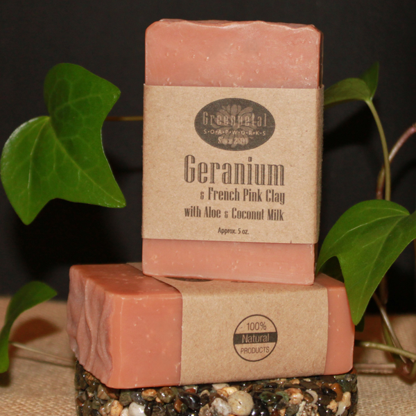 GERANIUM & PINK CLAY with Aloe & Coconut Milk