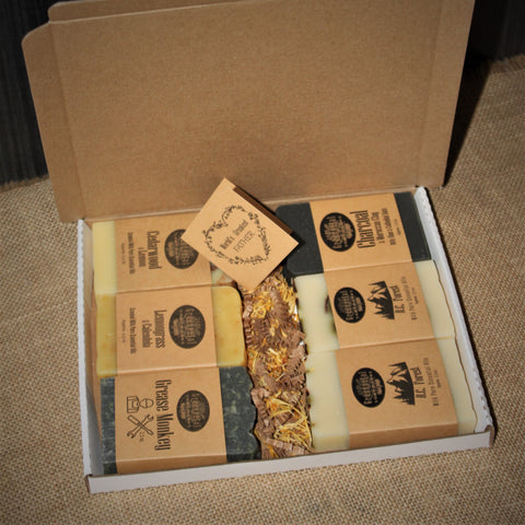 6 ~100% Natural ~ Large Half Bars ~ Men's Faves - FREE SHIP