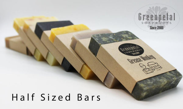2 Large Half Bars & Exfoliating Soap Bag ~ FREE SHP